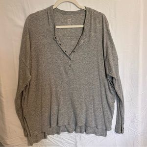 Aerie waffle Henley long sleeve